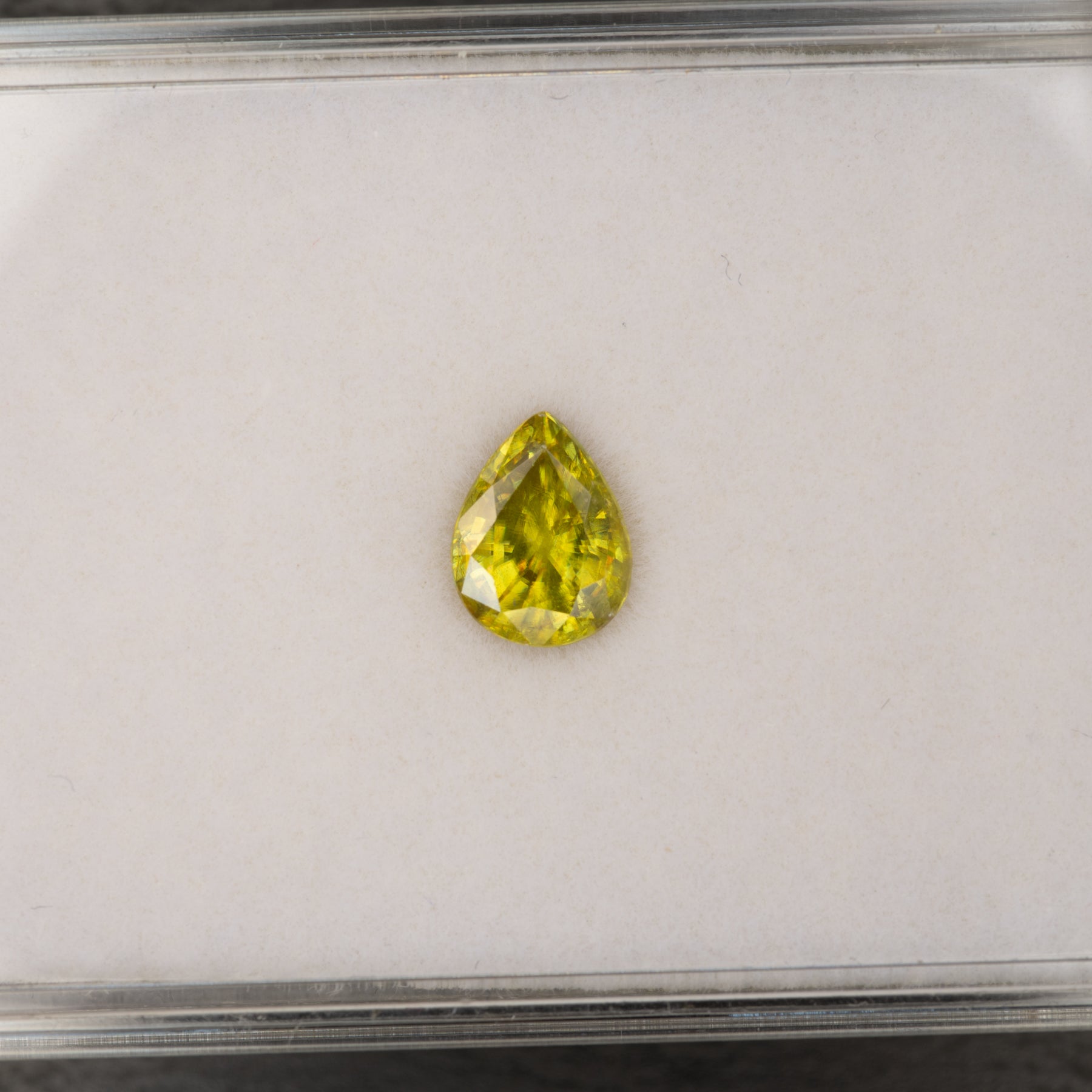 Sphene Pear Loose Gemstone 1.62 Carat