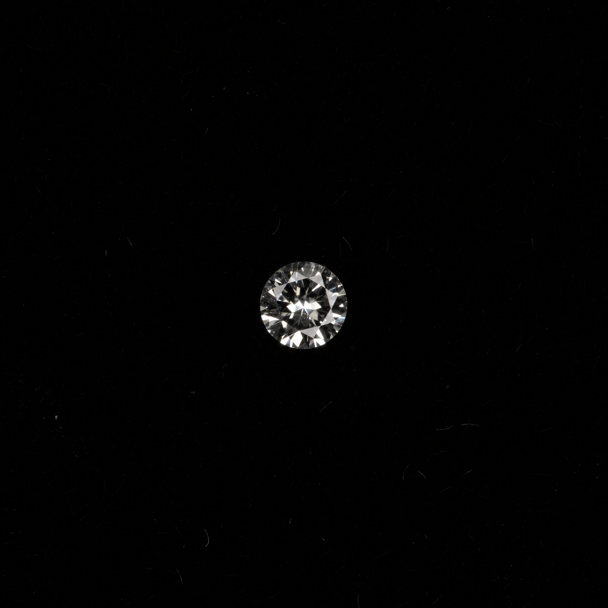 0.40 carat natural white sapphire, round 4.5mm Ceylon loose gemstone