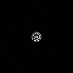 0.40 carat natural white sapphire, round 4.5mm Ceylon loose gemstone