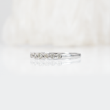 Natural Earth Mined Diamond Bezel Band in Solid 14K Gold – Stackable Minimalist Wedding Ring, Everyday Fine Jewelry