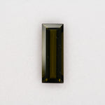 3.97ct olive tourmaline baguette 16.5x6.1mm loose green gemstone