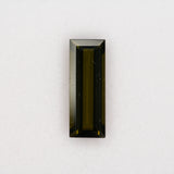 3.97ct olive tourmaline baguette 16.5x6.1mm loose green gemstone