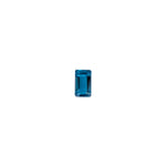 Emerald Cut London Blue Topaz Loose Gemstone 3