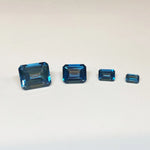 Emerald Cut London Blue Topaz Loose Gemstone 4