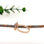 Nazriya 14K Yellow Gold 1.36cts Ceylon Sapphire Diamond Ring | Oval 8x6mm