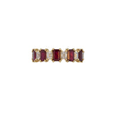 Ruby and Natural Diamond Band Ring – Stylish and Trending Fine Jewelry for Women