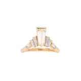 Rumi Solid 14K Gold 1.4Ct Canary Yellow Sapphire Ring with Lab Created Diamonds Accents  – Natural Yellow Sapphire Fine Jewelry Ring