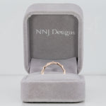 14K rose gold lab grown diamond band