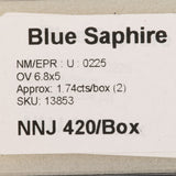 0.87 carat natural Ceylon blue sapphire oval 6.8x5mm loose gemstone – view 3