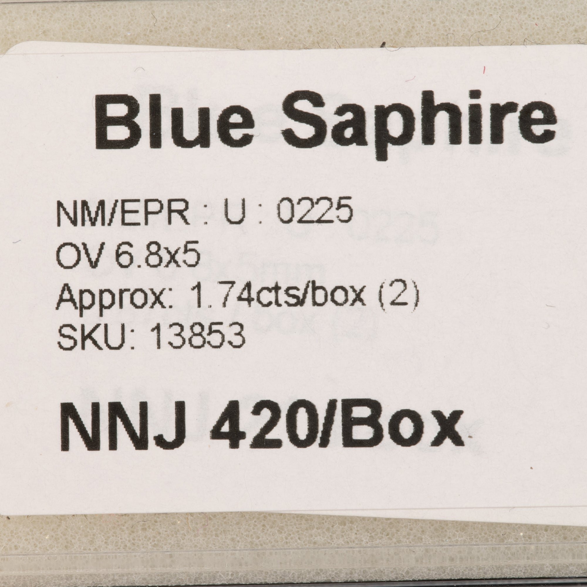 0.87 carat natural Ceylon blue sapphire oval 6.8x5mm loose gemstone – view 3