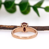 Kate 14K Rose Gold Pink Tourmaline Solitaire Ring | OV 8x6mm