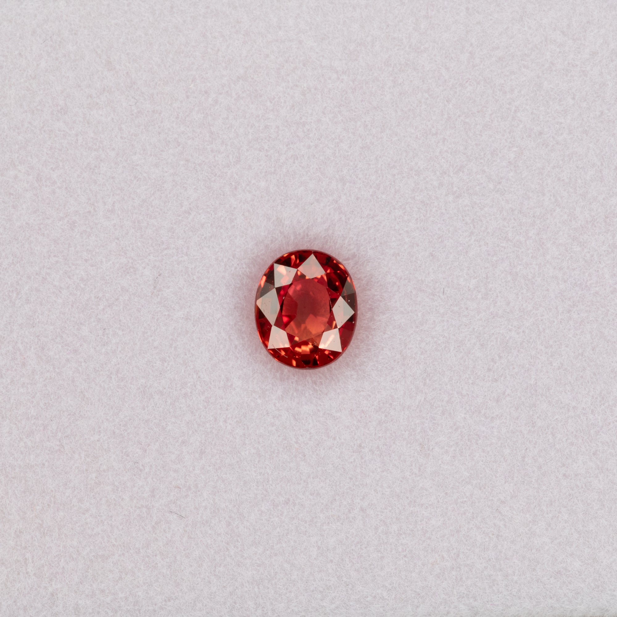 0.97 carat natural padparadscha sapphire, oval 6x5mm pink-orange loose gemstone