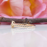 Margaux | Diamond Band with 8 Earth-Mined Diamonds in Solid 14K Yellow Gold – Classic Diamond Band