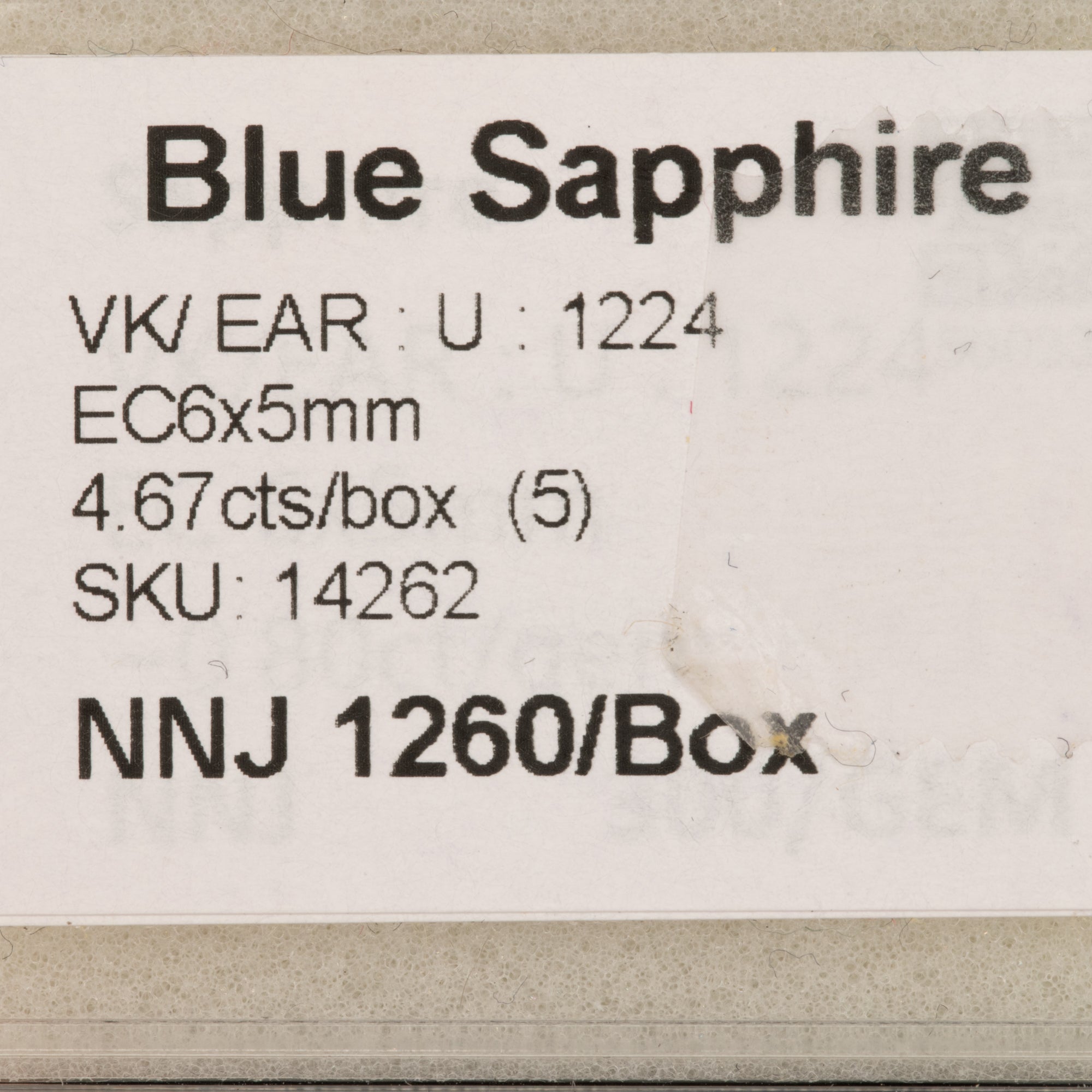 0.93 carat natural Ceylon blue sapphire emerald cut 6x5mm loose gemstone – view 3