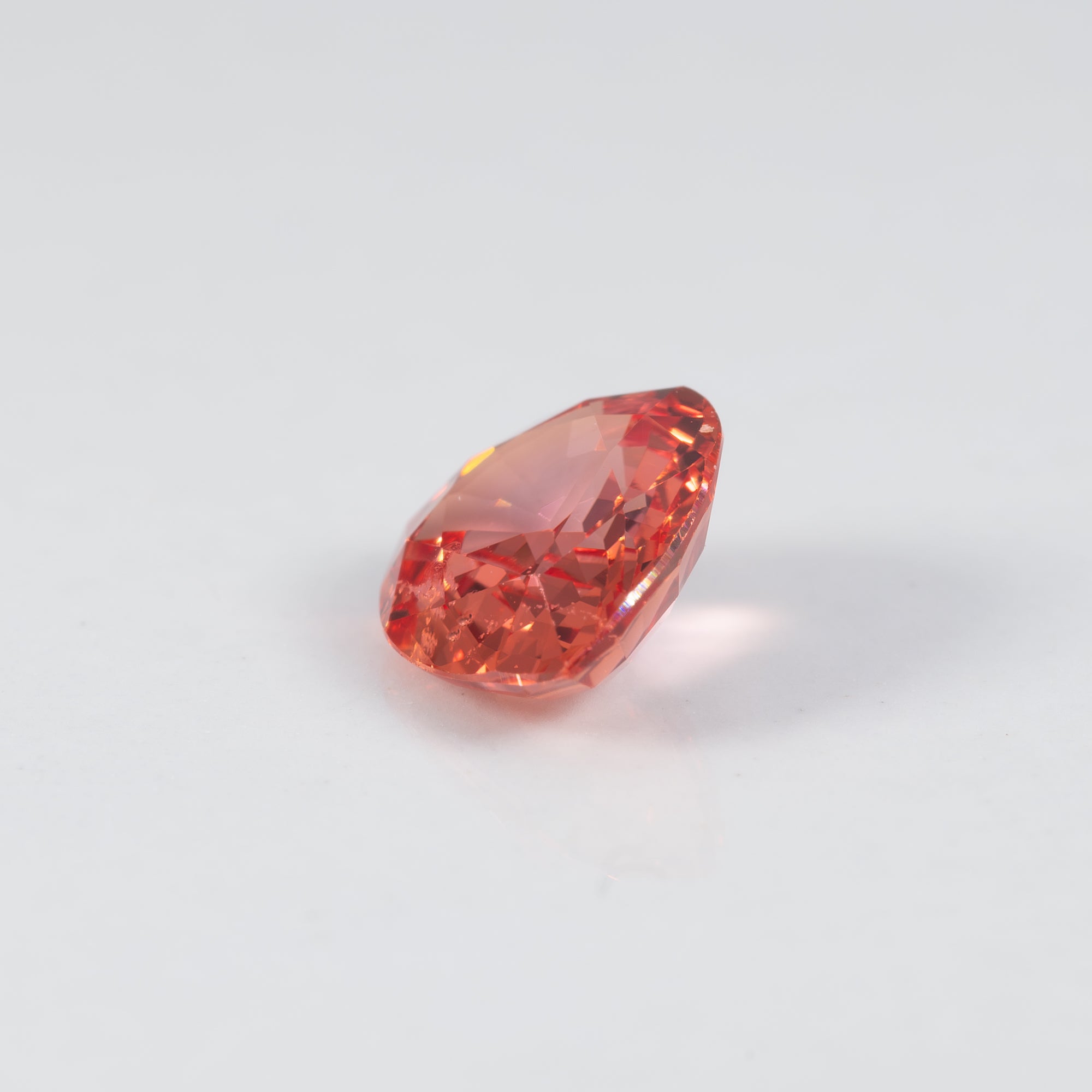 1.09 carat natural padparadscha sapphire pear 7x6mm loose gemstone – view 4