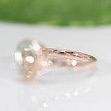 14K rose gold paraiba tourmaline ring
