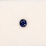 0.90 carat natural blue sapphire, oval 5.3x4.8mm loose gemstone