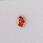 1.22 carat natural padparadscha sapphire, oval 7.5x5.5mm pink-orange loose gemstone