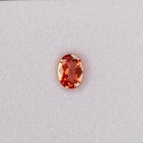 1.22 carat natural padparadscha sapphire, oval 7.5x5.5mm pink-orange loose gemstone