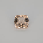1.85ct Peach morganite cushion 8mm loose peach gemstone