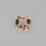 1.85ct Peach morganite cushion 8mm loose peach gemstone