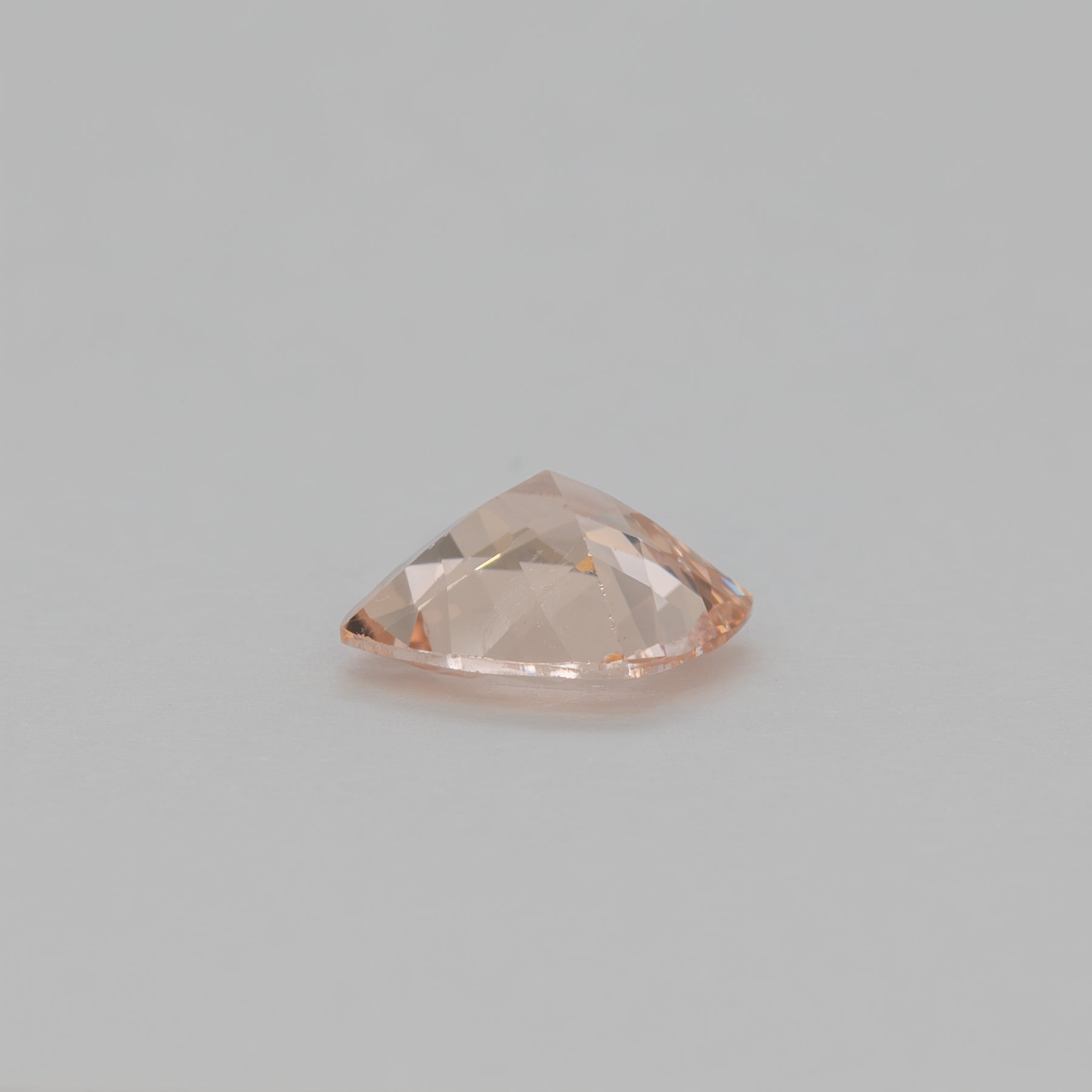 1.85ct Peach morganite cushion 8mm loose peach gemstone