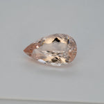 3.70ct Cor de Rosa morganite pear 14.2x8.8mm loose pink gemstone
