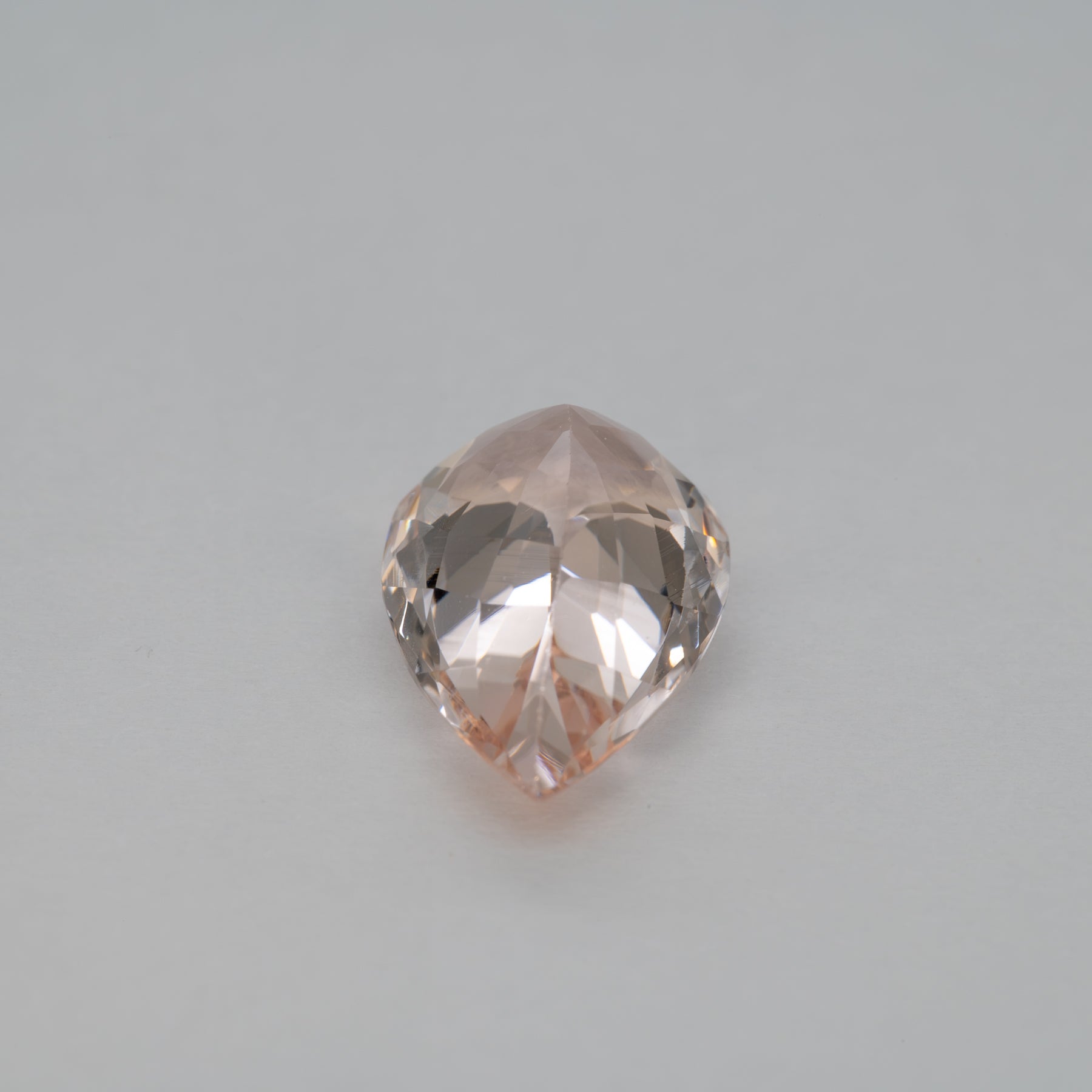3.70ct Cor de Rosa morganite pear 14.2x8.8mm loose pink gemstone