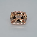 3.97ct Peach morganite cushion 11x9mm loose peach gemstone