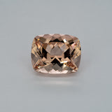 3.97ct Peach morganite cushion 11x9mm loose peach gemstone