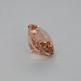 3.97ct Peach morganite cushion 11x9mm loose peach gemstone