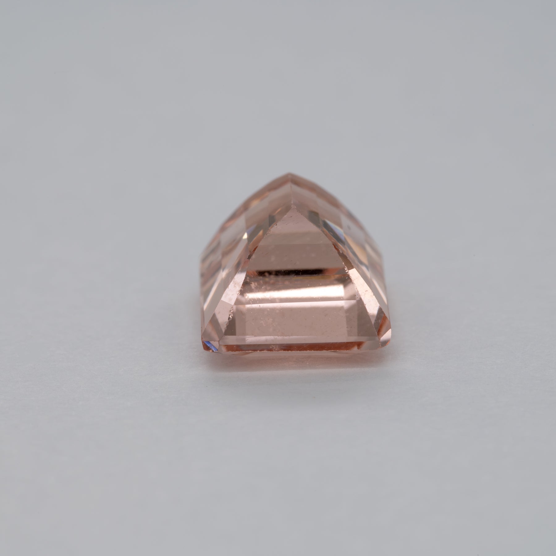 4.55ct Peach morganite emerald cut 11x8mm loose peach gemstone