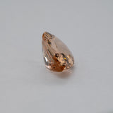 3.64ct Peach morganite pear 13x9mm loose peach gemstone