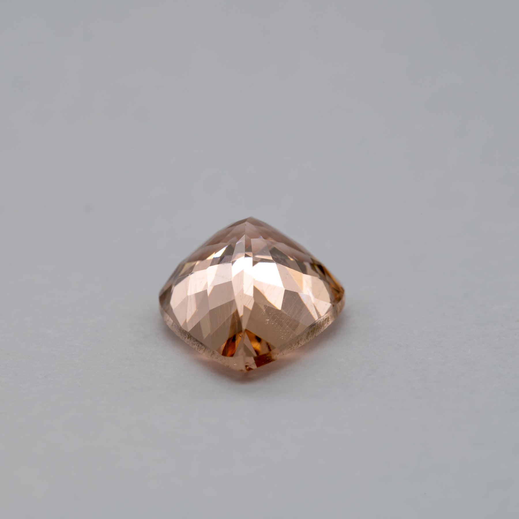 3.64ct Peach morganite pear 13x9mm loose peach gemstone