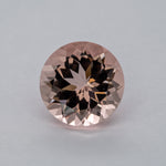 4.59ct Peach morganite round 11mm loose peach gemstone