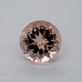 4.59ct Peach morganite round 11mm loose peach gemstone