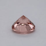 4.59ct Peach morganite round 11mm loose peach gemstone