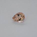 2.15ct Peach morganite pear 10x8mm loose peach gemstone