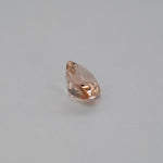 2.15ct Peach morganite pear 10x8mm loose peach gemstone