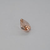 2.15ct Peach morganite pear 10x8mm loose peach gemstone
