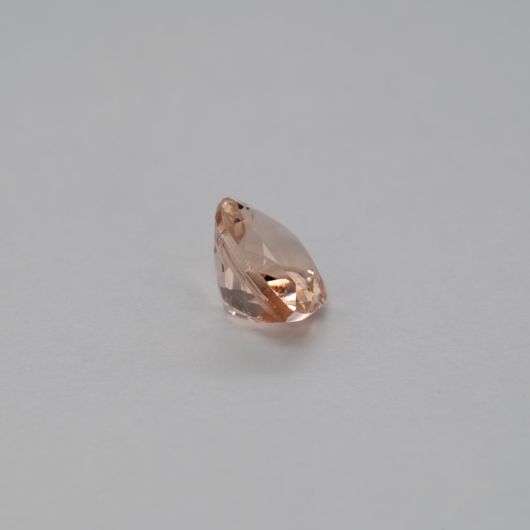2.15ct Peach morganite pear 10x8mm loose peach gemstone