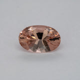 3.50ct Peach morganite oval 13.5x9mm loose peach gemstone