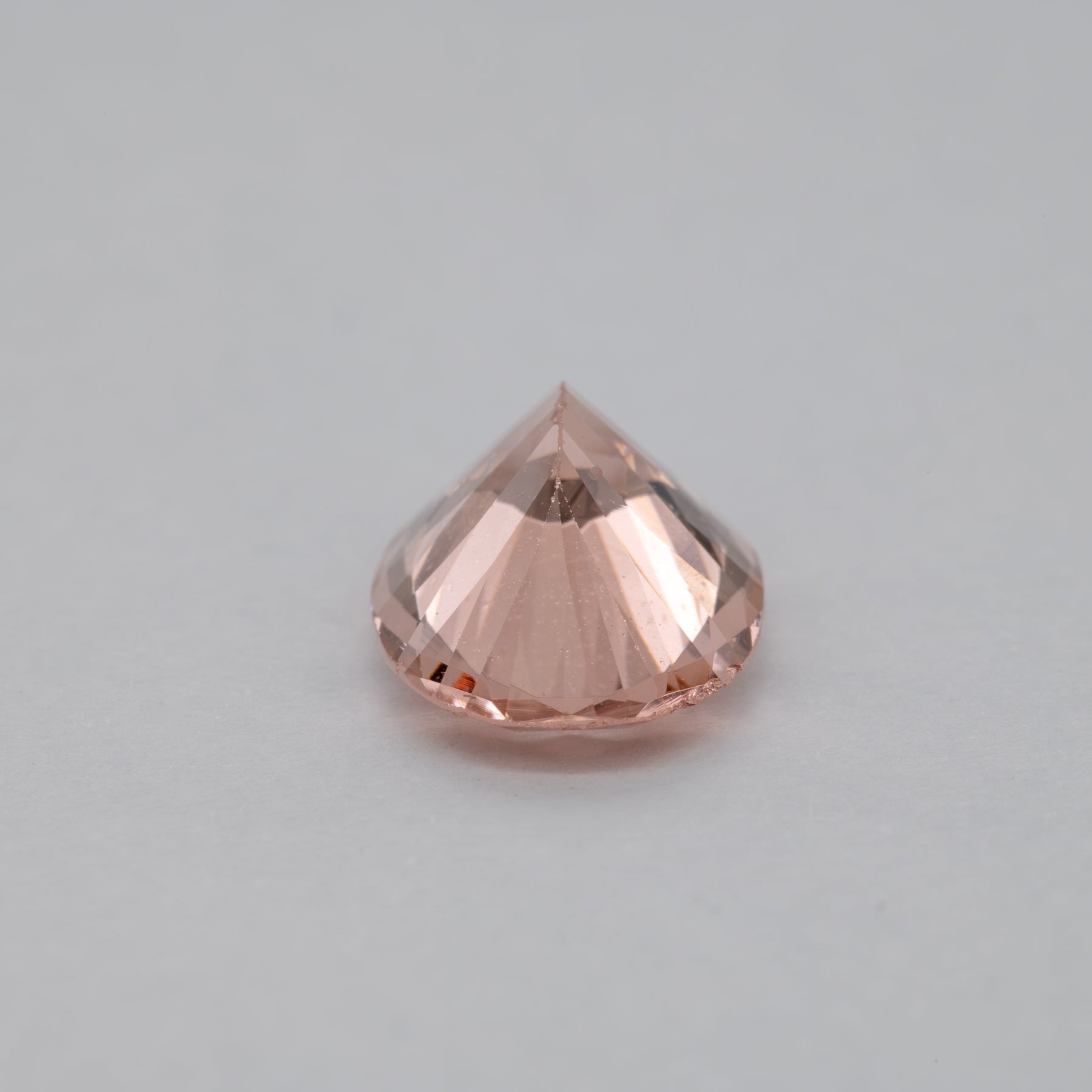 3.50ct Peach morganite oval 13.5x9mm loose peach gemstone