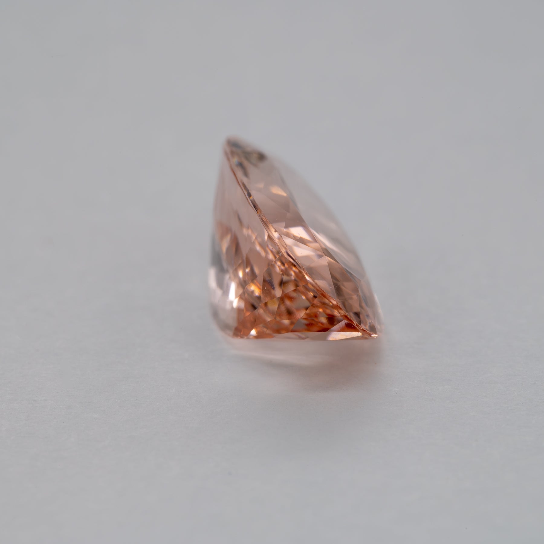 4.84ct Peach morganite oval 15x9mm loose peach gemstone