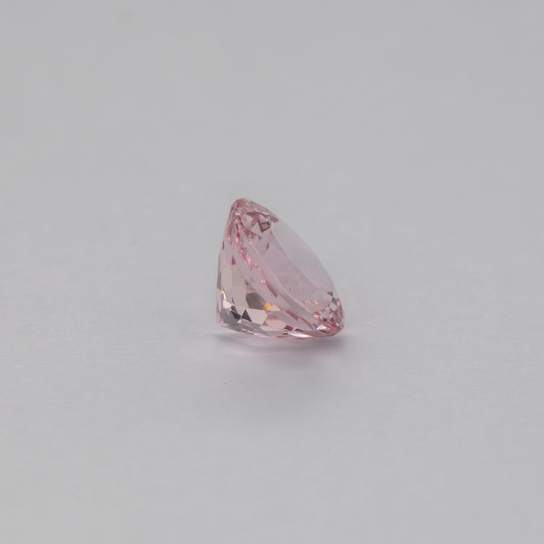 1.76ct Cor de Rosa morganite round 8mm loose pink gemstone