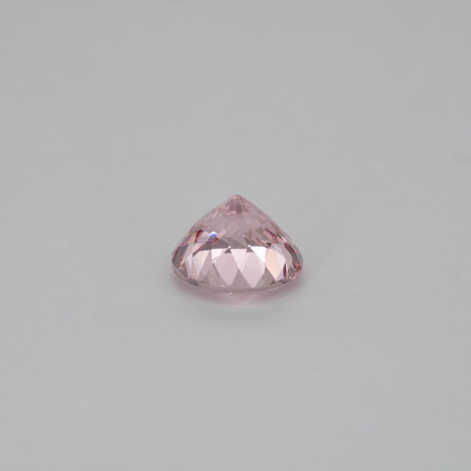 1.76ct Cor de Rosa morganite round 8mm loose pink gemstone