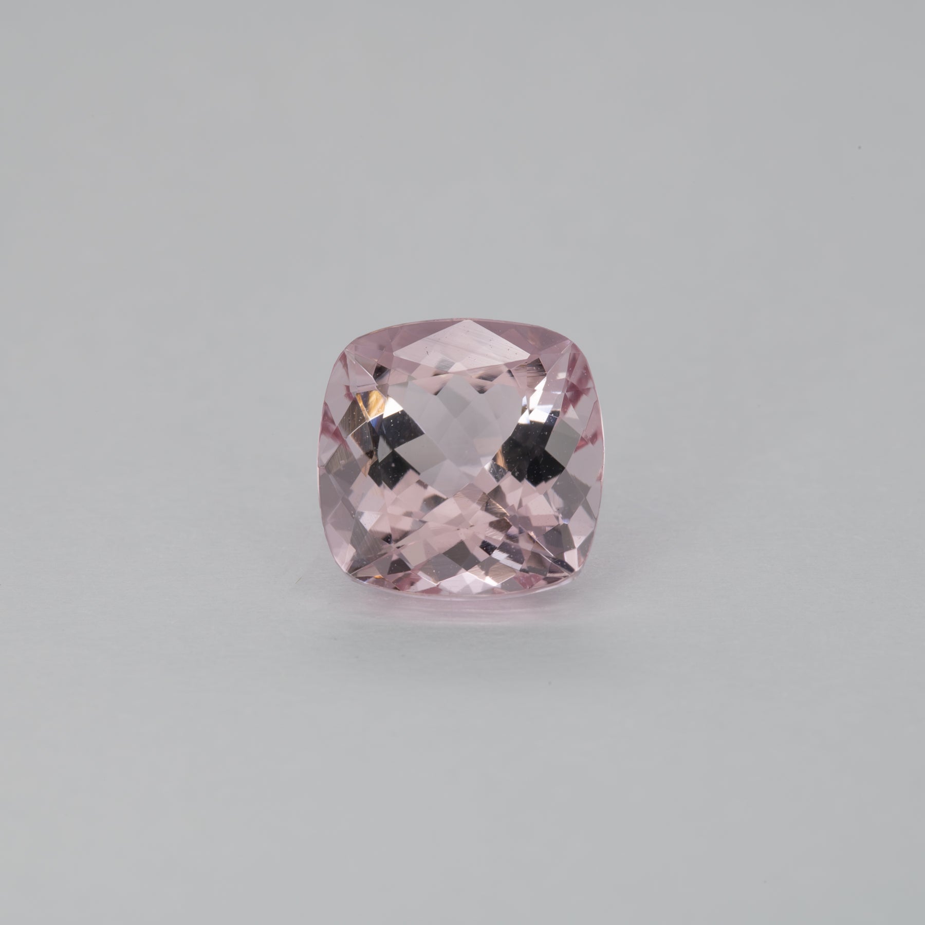 1.94ct Cor de Rosa morganite cushion 8mm loose pink gemstone