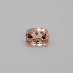 3.97ct Peach morganite cushion 11x9mm loose peach gemstone