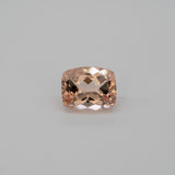 3.97ct Peach morganite cushion 11x9mm loose peach gemstone