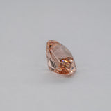 3.85ct Peachy Pink morganite pear 12x10mm loose peach gemstone